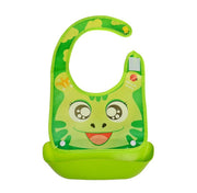 Cartoon baby PVC three-dimensional bib Increase baby bib Waterproof silicone children's dinner pocket image 10