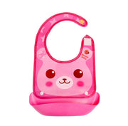 Cartoon baby PVC three-dimensional bib Increase baby bib Waterproof silicone children's dinner pocket image 11