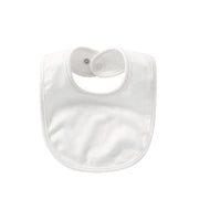 Cotton Baby Bib with Hidden Snap Fastening – Multiple Colours image 2