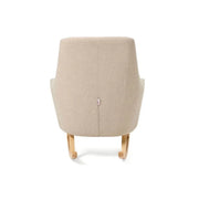 Tutti Bambini Jonah Rocking Chair & Foot Stool - Stone image 7