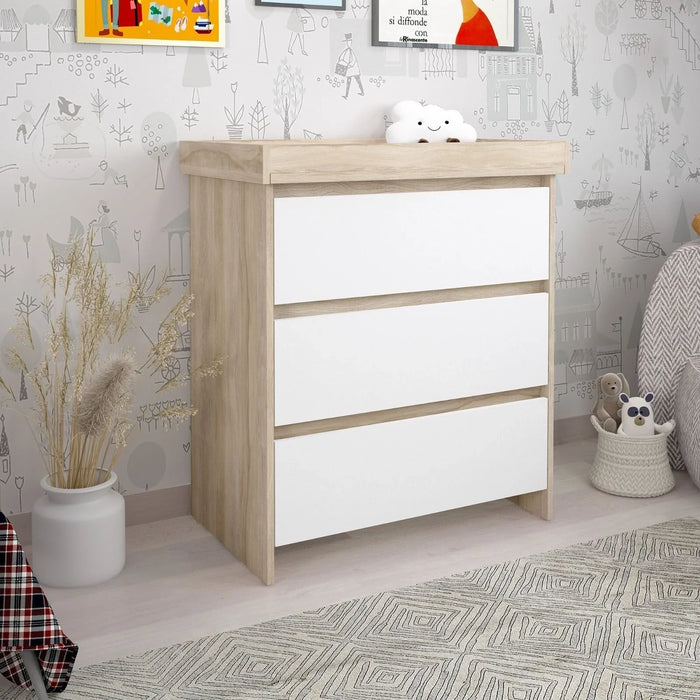 Shefa Kids 880 Baby Changing Unit – Elm & White