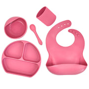 Silicone Baby Feeding Set – Suction Bowl, Plate, Bib, Cup & Spoon image 9