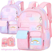 Gradient & Starry Sky Primary School Backpack image 2