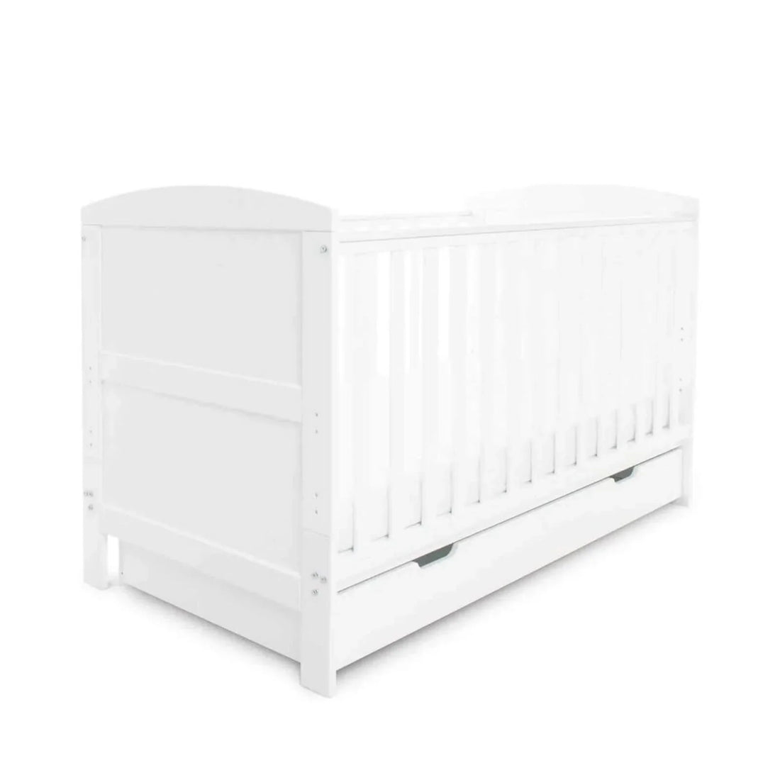 Ickle Bubba Coleby Classic Cot Bed with Under Drawer – White