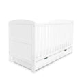 Ickle Bubba Coleby Classic Cot Bed with Under Drawer – White
