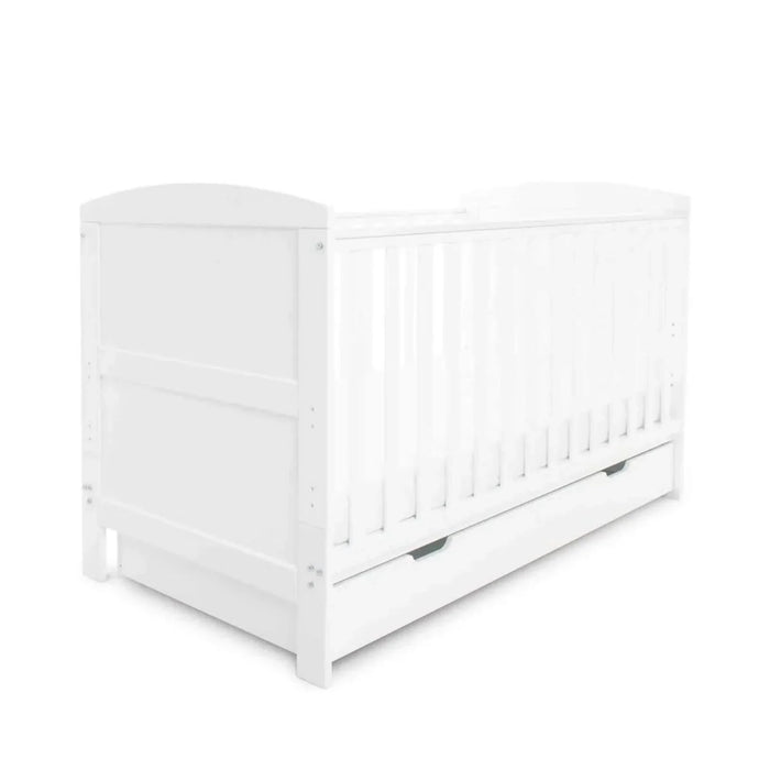 Ickle Bubba Coleby Classic Cot Bed with Under Drawer – White