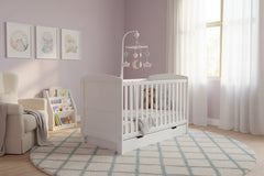 Ickle Bubba Coleby Classic Cot Bed & Under Drawer White