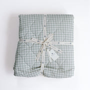 Ralphie Bear Sage Green Gingham Quilted Playmat image 8