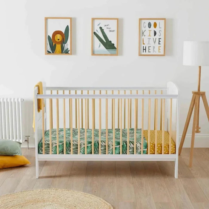 Ickle Bubba Coleby Scandi Cot Bed – Scandi White