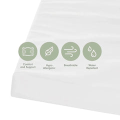 Tutti Bambini Rio Cot Bed with Cot Top Changer & Mattress - White