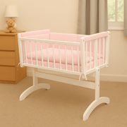 2pc Dimple Crib/Cradle Quilt & Bumper Bedding Set image 1