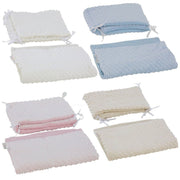 2pc Dimple Crib/Cradle Quilt & Bumper Bedding Set image 3