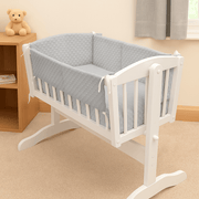 2pc Dimple Crib/Cradle Quilt & Bumper Bedding Set image 18