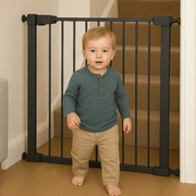 2x FYLO Baby Safety Stair Gate Pressure Fit Extra Wide - Grey image 2