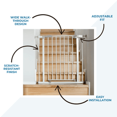 FYLO Extra Wide Baby Safety Gate – Twin Pack