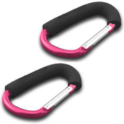 2x Large Buggy Clips - Pink image 1
