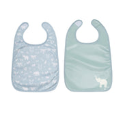 Baby to Love Cotton Jersey Bibs 2 Pack - Green Tropic image 1