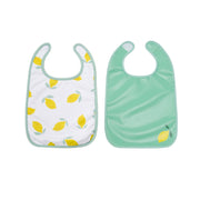Baby to Love Cotton Jersey Bibs 2 Pack - Happy Lemon image 1