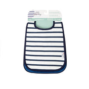 Baby to Love Cotton Jersey Bibs 2 Pack - Blue Stripes image 6