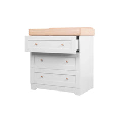 Tutti Bambini Rio Chest Changer - Dove Grey/Honey Oak