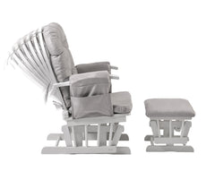 Haywood Reclining Glider Chair with Footstool