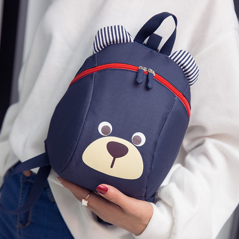 Cartoon Bear Toddler Backpack with Safety Reins – Ages 1–5 Years
