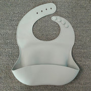 Soft Waterproof Silicone Baby Bib with Food Catcher, Baby Silicone Bib image 14