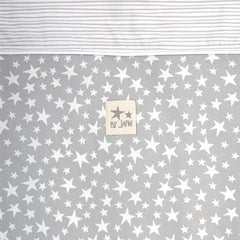 Jané Baby Side Crib with 4 Piece Bedding Set & Safety Mattress – Star