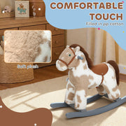 AIYAPLAY Plush Animal Rocking Horse with Sound – Brown image 5