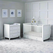 Ickle Bubba Snowdon Classic 2 Piece Furniture Set White - Premium Pocket Sprung Mattress image 2