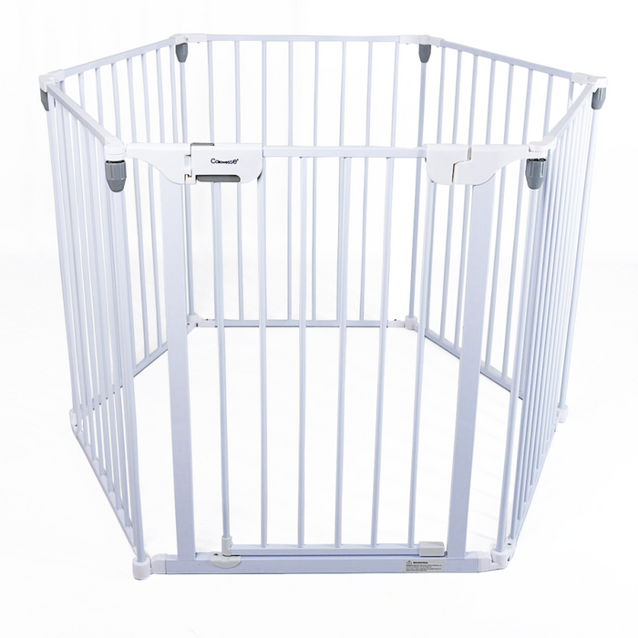 Callowesse Multi-Gate Playpen Room Divider – White