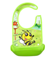 Cartoon baby PVC three-dimensional bib Increase baby bib Waterproof silicone children's dinner pocket image 9