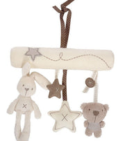 Infant Toddler Rattles Toys for Baby Stroller Crib Soft Rabbit Bear Style Pram Hanging Toys Plush Appease Doll Bed Accessories image 2