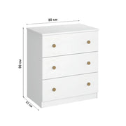 Shefa Kids 888 Changing Dresser – White & Oak image 4