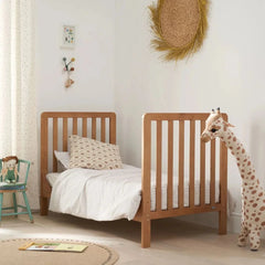 Tutti Bambini Malmo Cot Bed & Rio 2-Piece Furniture Set – Dove Grey & Honey Oak