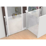 Callowesse Omni-Directional Retractable Stair Safety Gate 0-130cm – White & Silver image 9