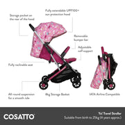 Cosatto Yo! Stroller - Happy Unicorns image 3
