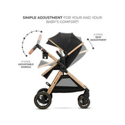 Kinderkraft Esme Pro 3-in-1 Travel System with Mink Pro Car Seat - Pure Black image 10