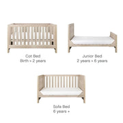 Tutti Bambini Modena 3-in-1 Cot Bed - Oak image 4