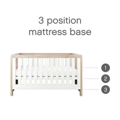 Tutti Bambini Modena 2-Piece Nursery Furniture Set – White & Oak