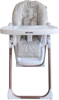 My Babiie Christina Milian AMPM Geometric Mocha Highchair