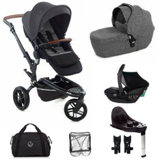 Jané Trider Travel System with Be Cool i-Size Car Seat &amp; Transporter Plus Carrycot