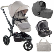 Jané Trider Travel System Bundle with Transporter Plus & Koos R1 i-Size Car Seat, Sand image 29
