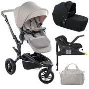 Jané Trider Travel System Bundle with Transporter Plus & Koos R1 i-Size Car Seat, Sand image 1