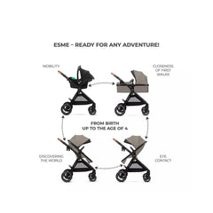 Kinderkraft ESME 3-in-1 Travel System with Car Seat