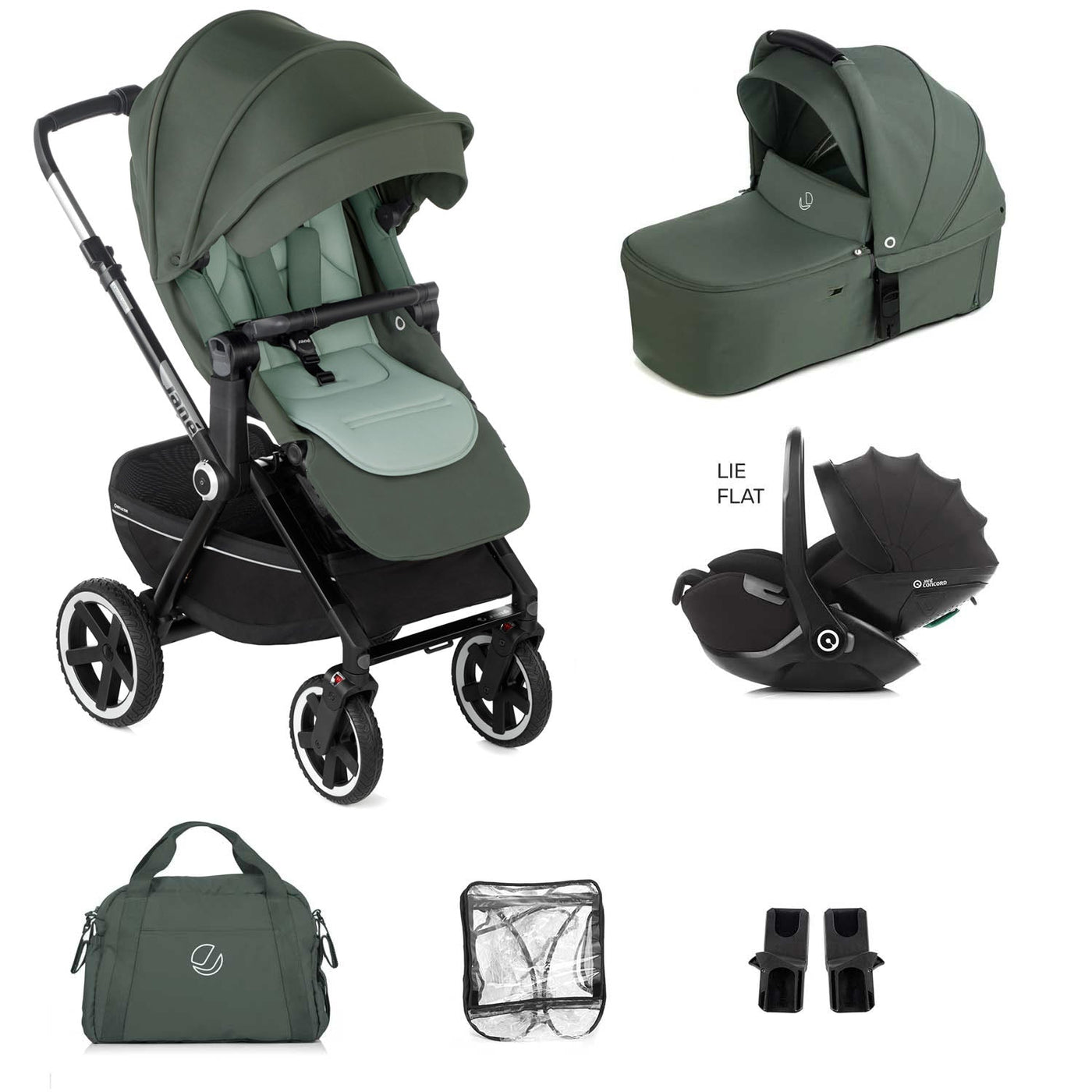 Jané Crosslight-3 Travel System with Kombibaby 360 Car Seat