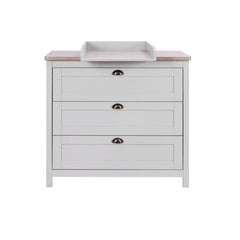 Tutti Bambini Verona 3-Piece Nursery Furniture Set – Dove Grey & Oak