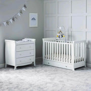 Ickle Bubba Snowdon 4 in 1 Mini 2 Piece Furniture Set White - Premium Sprung Mattress image 2