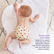 The Newborn Reusable Nappy Starter Bundle in Garden Party image 4