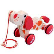 Wooden Animal Puppy Crocodile Trailer Children's Cartoon Parent-child Toddler Car Baby 3-6 Years Old Educational Toys image 4